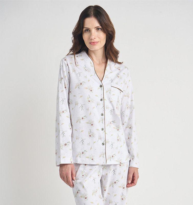 PIJAMA MUJER BARBIZON SPA BLANCO ESTAMPADO-2