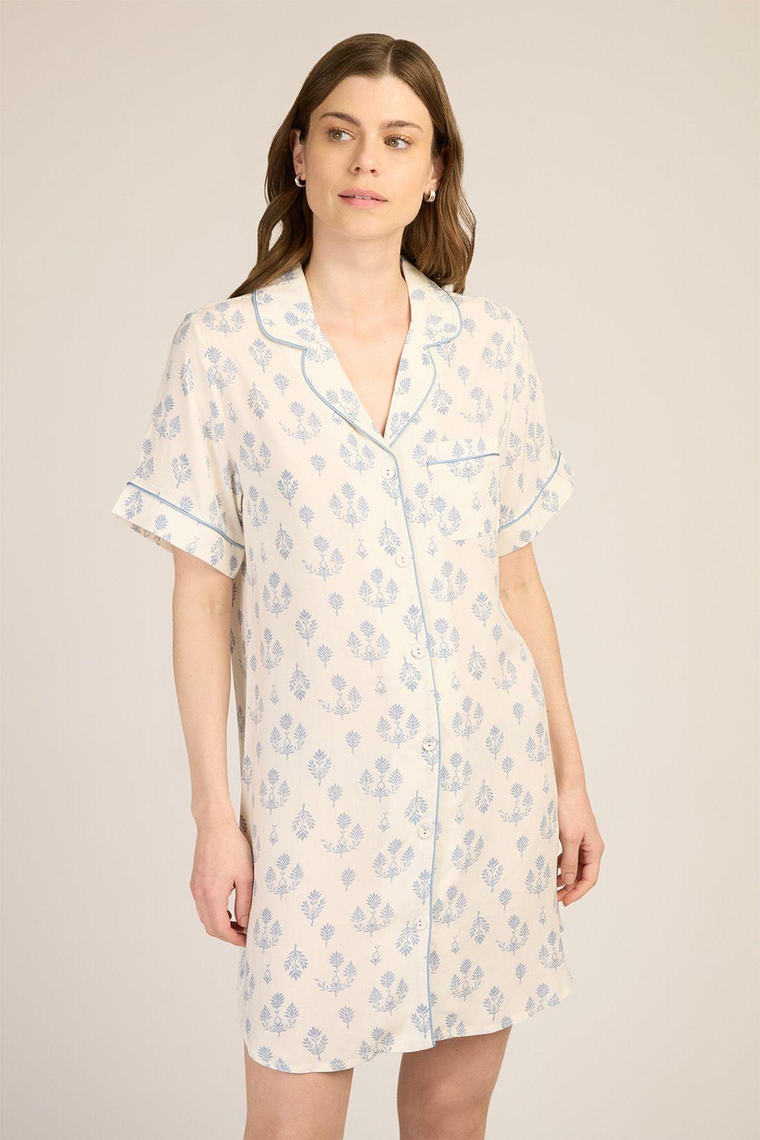 CAMISOLA MUJER BARBIZON ADELA SP AZUL-1