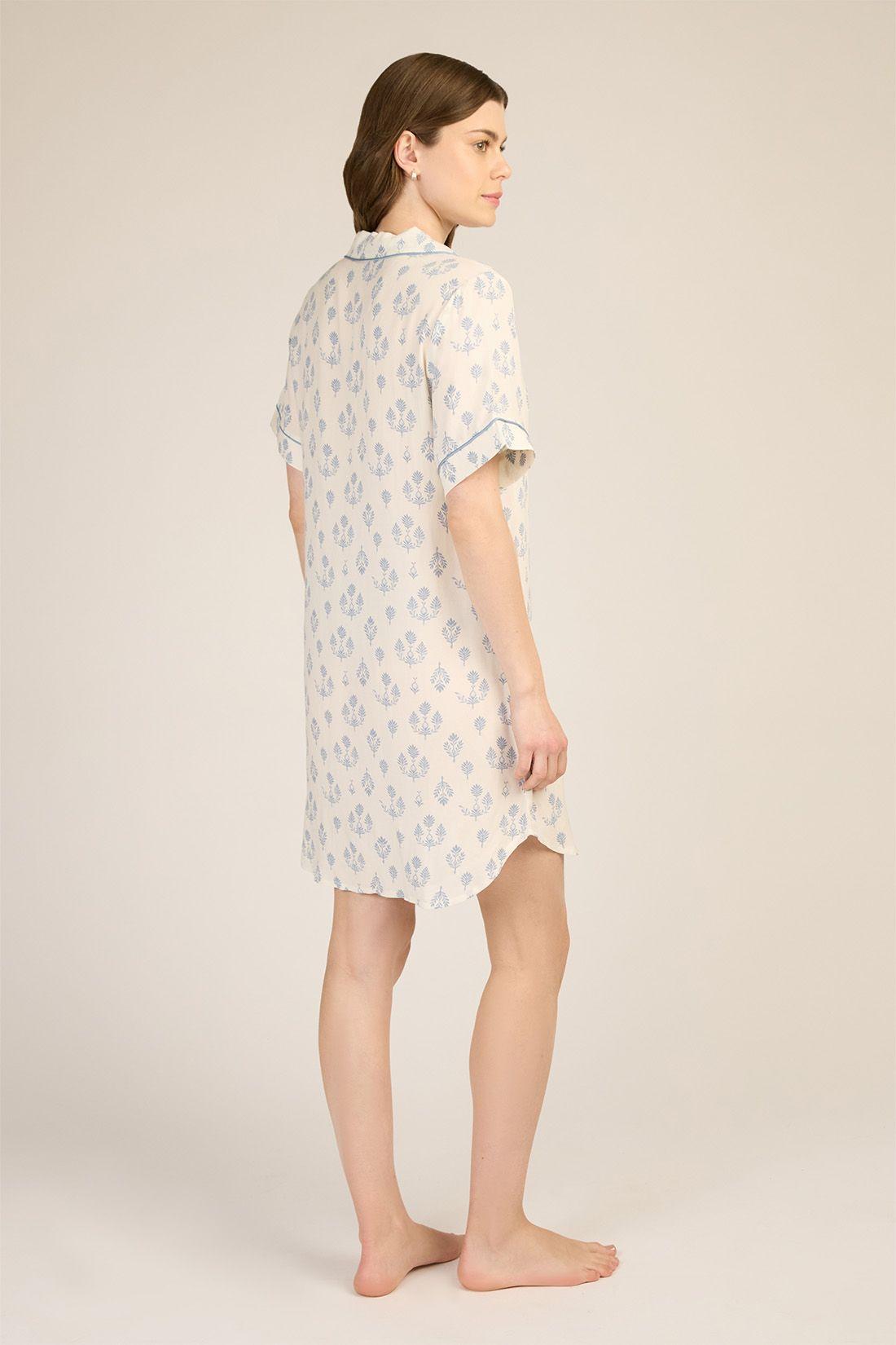 CAMISOLA MUJER BARBIZON ADELA SP AZUL-3