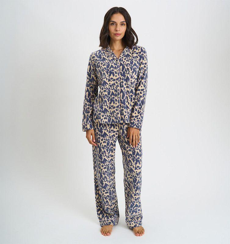 PIJAMA MUJER BARBIZON SPORT POLAR ANIMAL PRINT-0