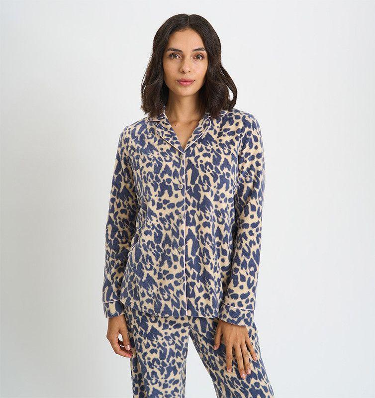 PIJAMA MUJER BARBIZON SPORT POLAR ANIMAL PRINT-2