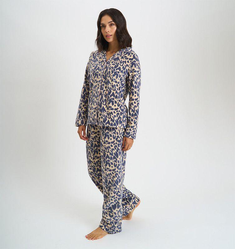 PIJAMA MUJER BARBIZON SPORT POLAR ANIMAL PRINT-4