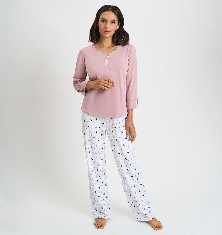PIJAMA MUJER BARBIZON CLARA MALVA-0