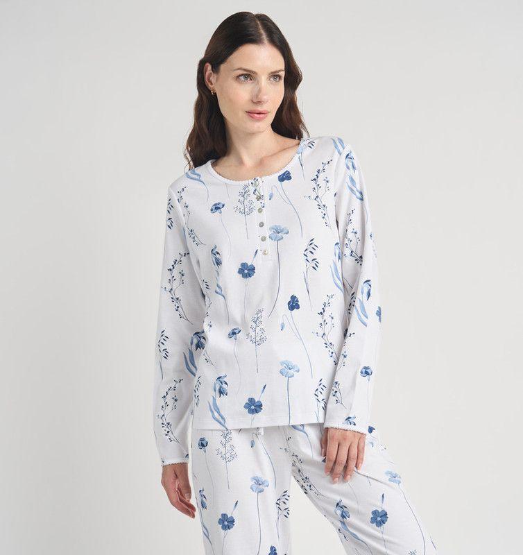 PIJAMA MUJER BARBIZON NEW CUORE BLANCO ESTAMPADO-2
