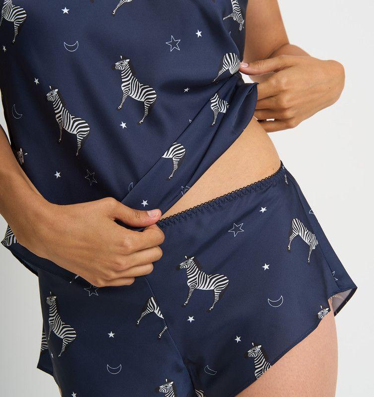 PIJAMA MUJER BARBIZON CAMI AZUL ESTAMPADO-3