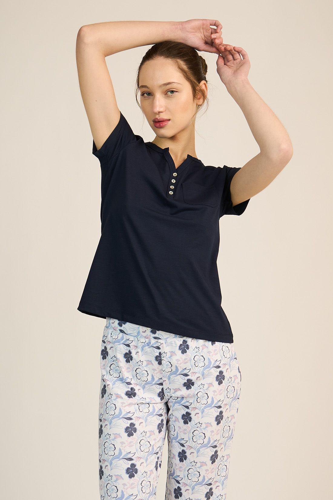 PIJAMA MUJER BARBIZON KATE AZUL-1