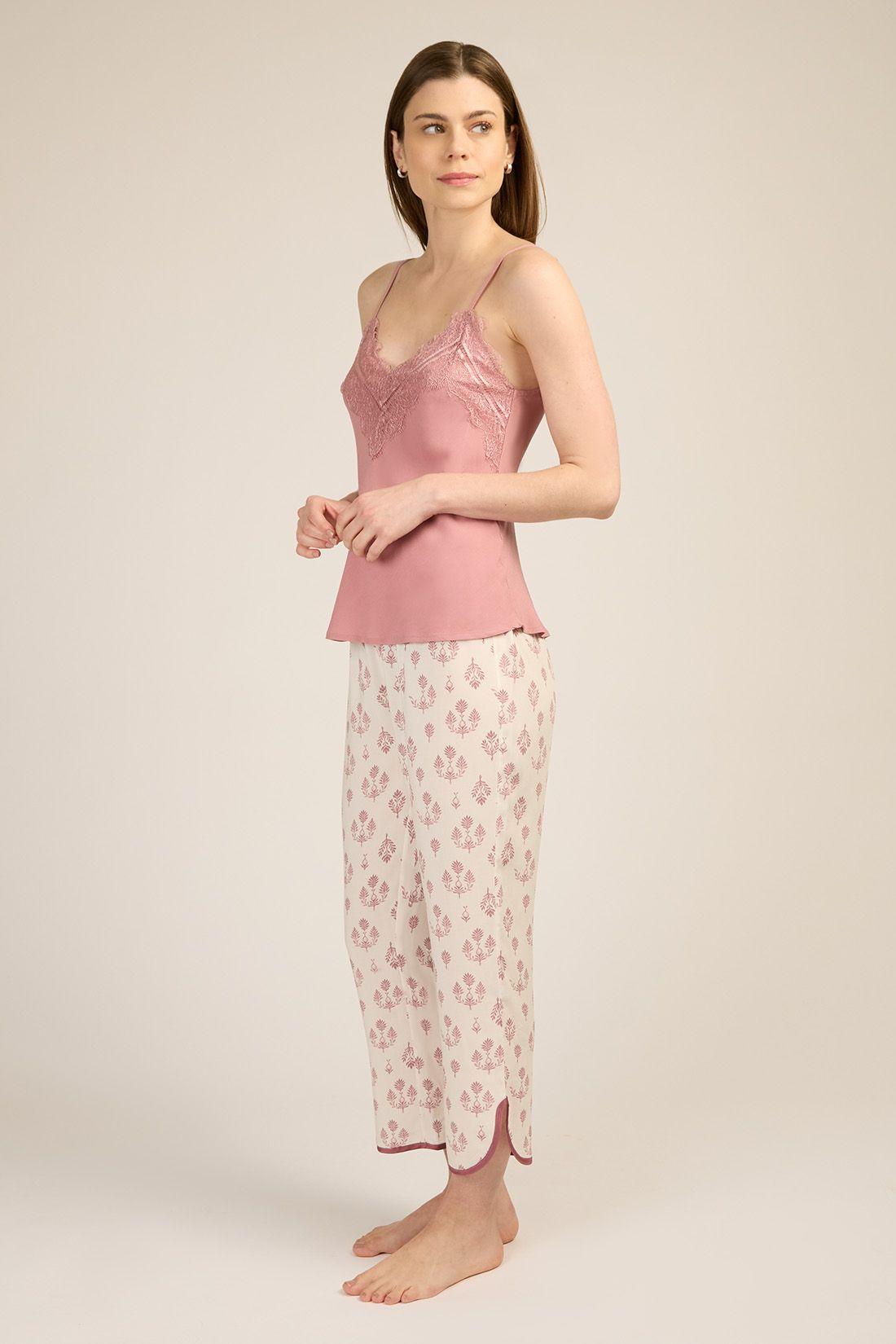 PIJAMA MUJER BARBIZON ADELA CAPRI MALVA-5