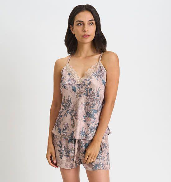 PIJAMA MUJER BARBIZON LORE LACE BEIGE ESTAMPADO-2