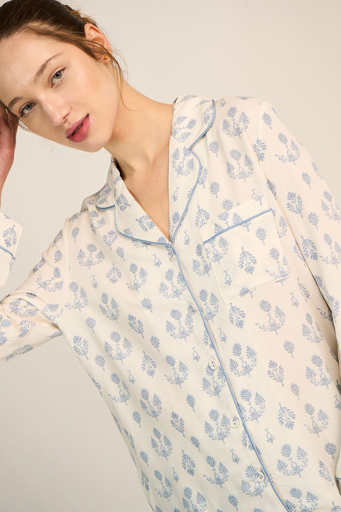 PIJAMA MUJER BARBIZON HELENA AZUL-4