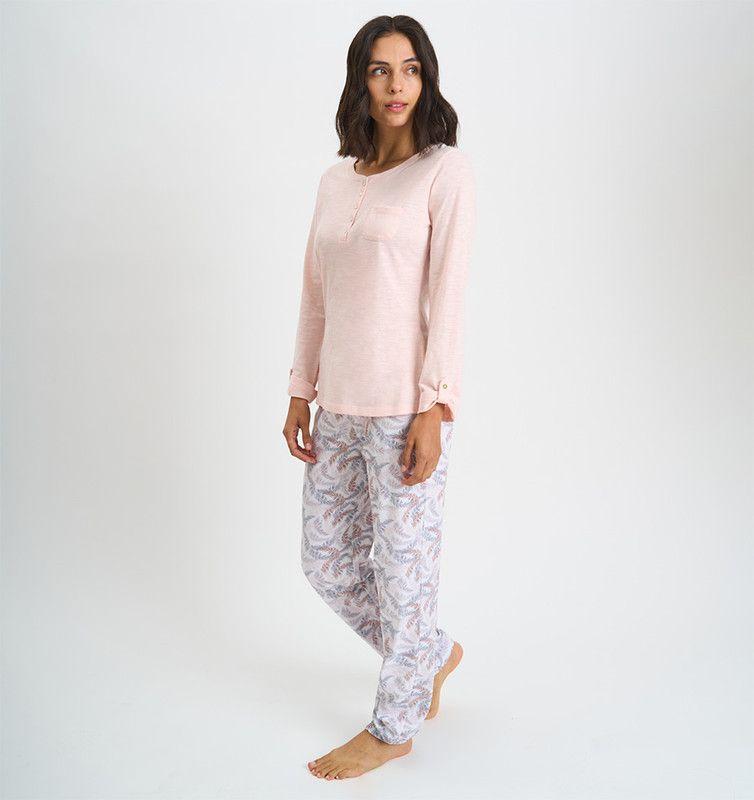 PIJAMA MUJER BARBIZON LAURA TAUPE-4