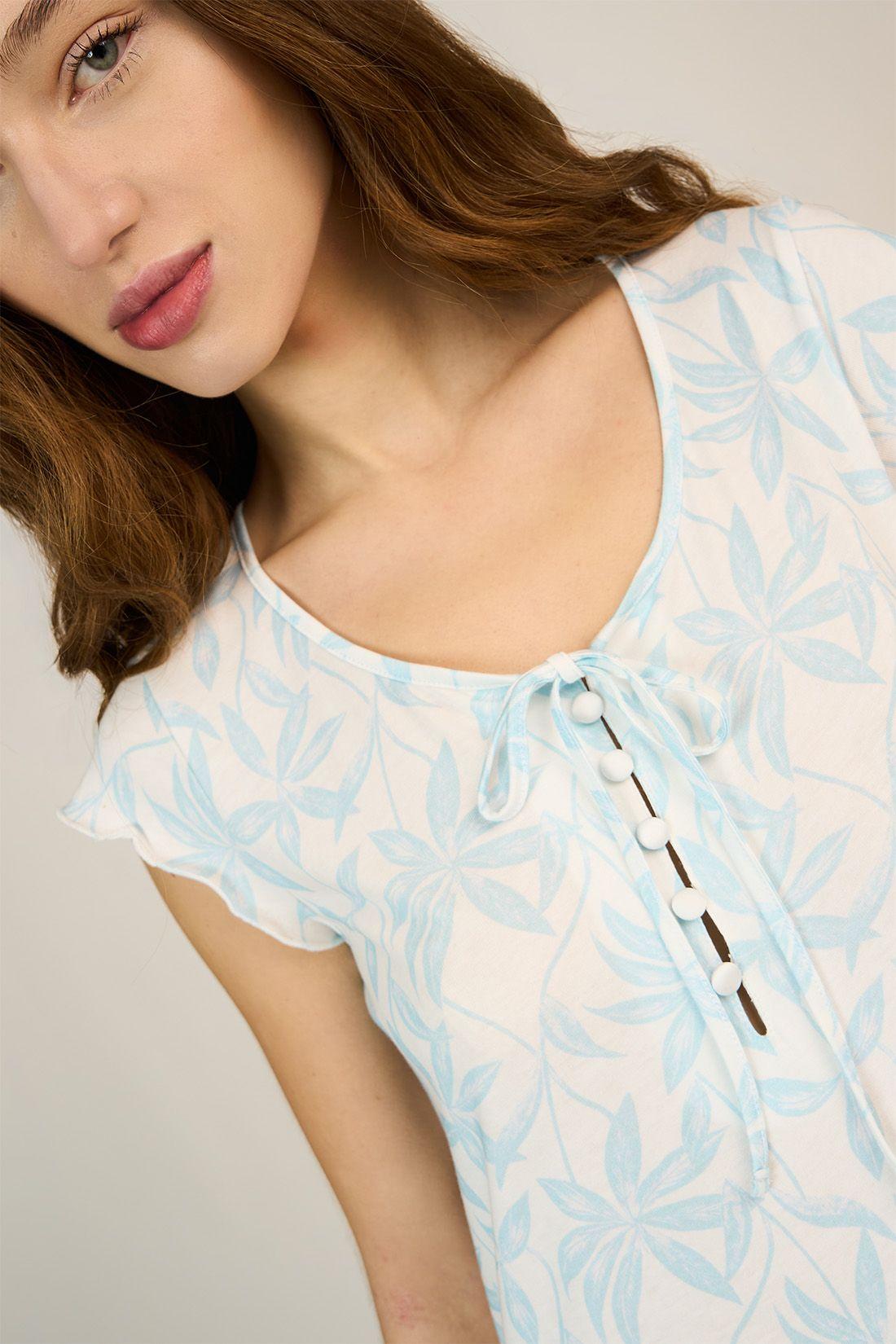 CAMISA MUJER BARBIZON SOCORRO CELESTE-4