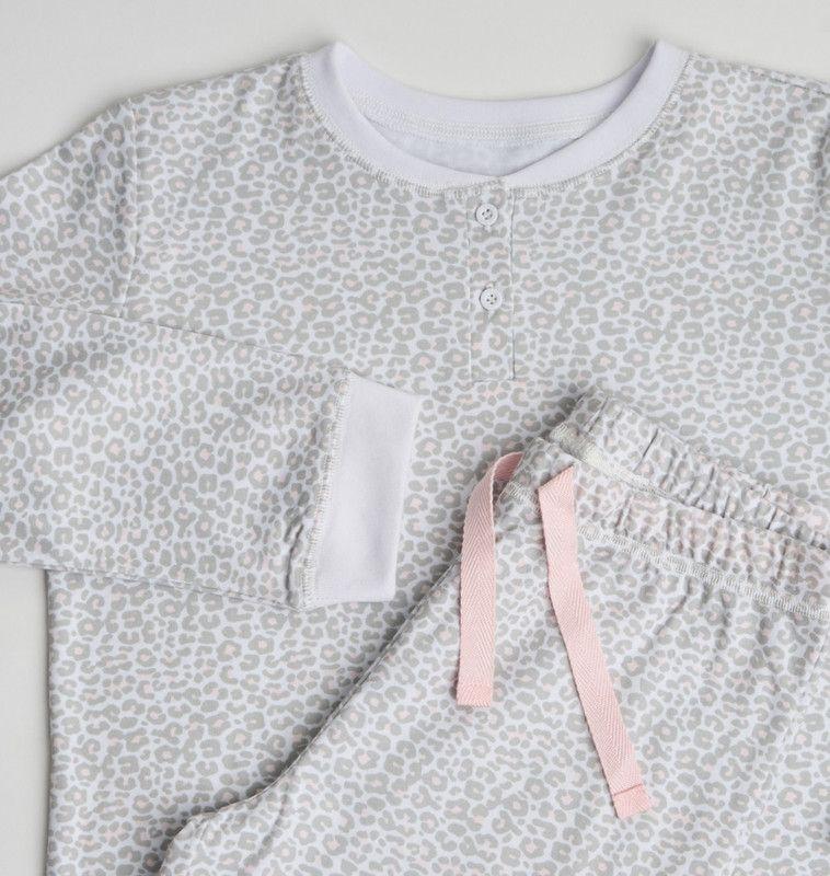 PIJAMA NIÑA BARBIZON PUÑO GRIS CLARO-2