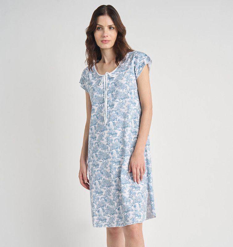 CAMISA MUJER BARBIZON SOCORRO AZUL-2