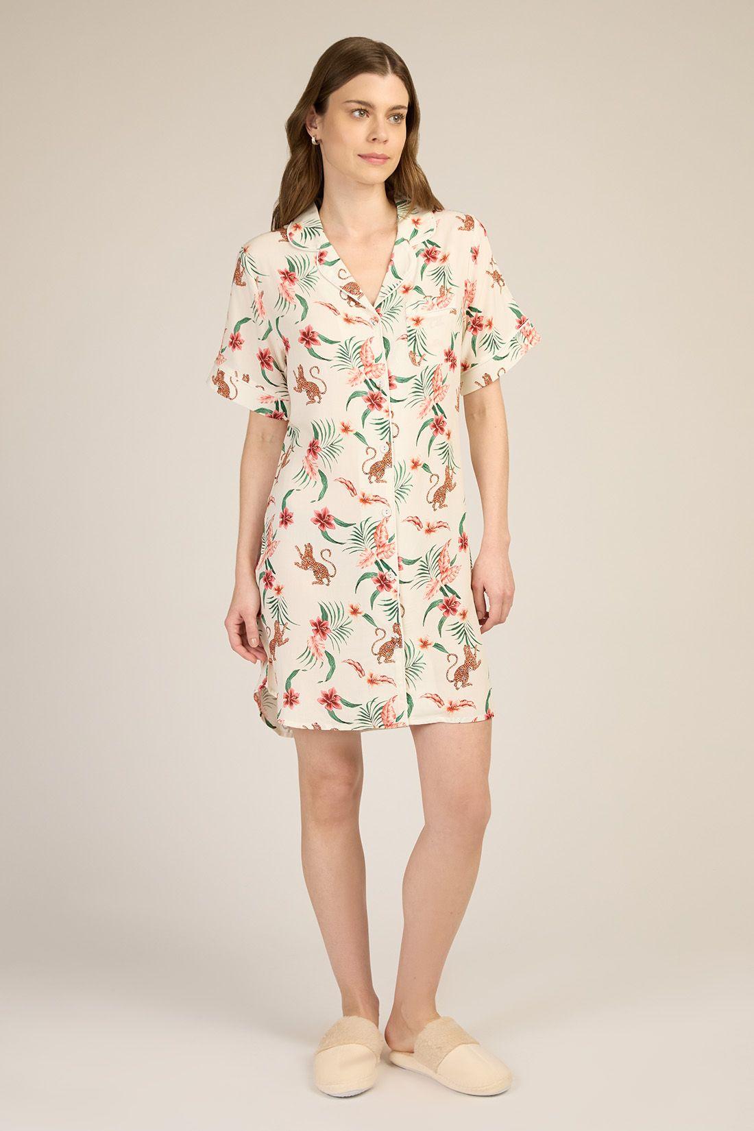 CAMISOLA MUJER BARBIZON ADELA SP IVORY ESTAMPADO-0