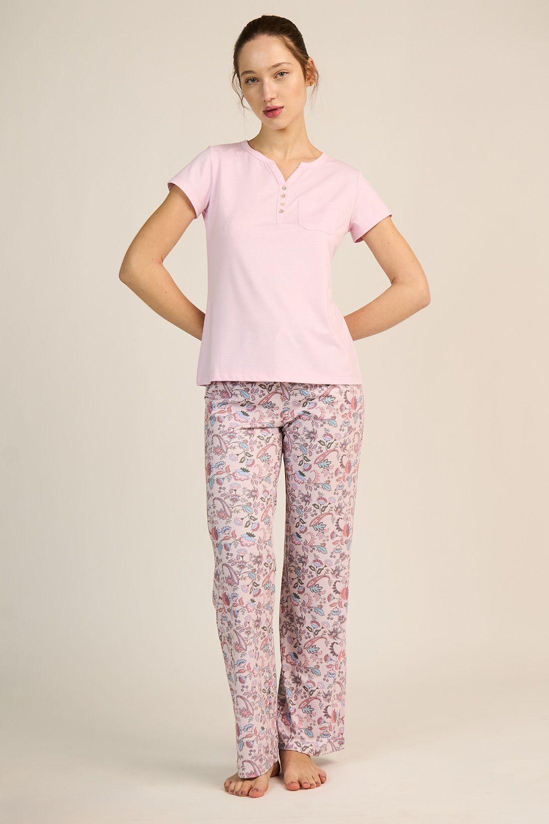 PIJAMA MUJER BARBIZON KATE ROSADO-0