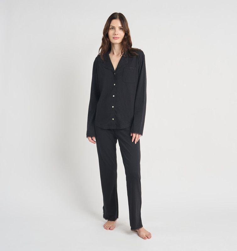 PIJAMA MUJER BARBIZON ROSE NEGRO-0