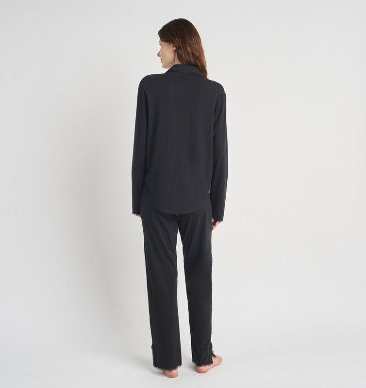 PIJAMA MUJER BARBIZON ROSE NEGRO-1