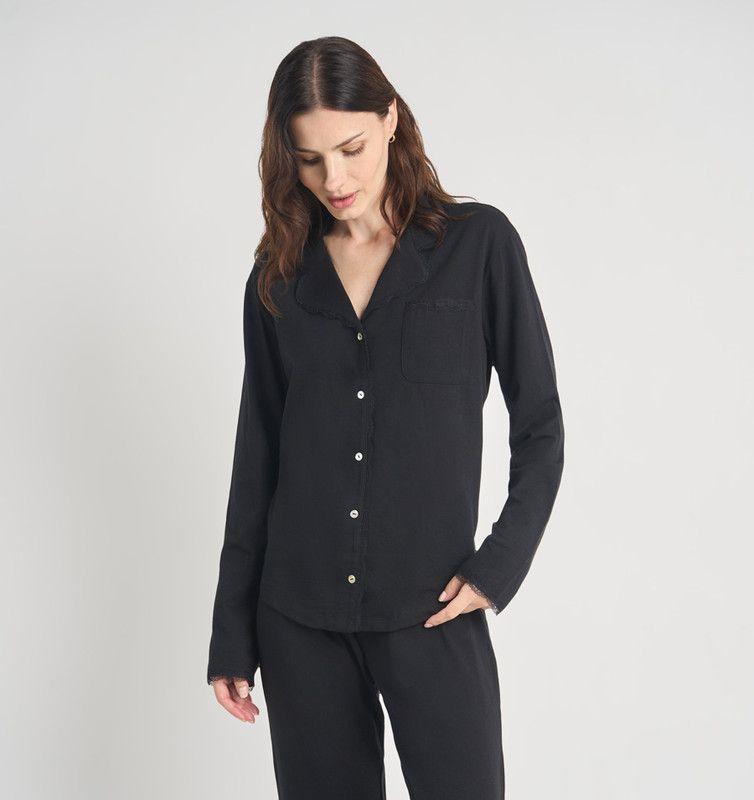 PIJAMA MUJER BARBIZON ROSE NEGRO-2
