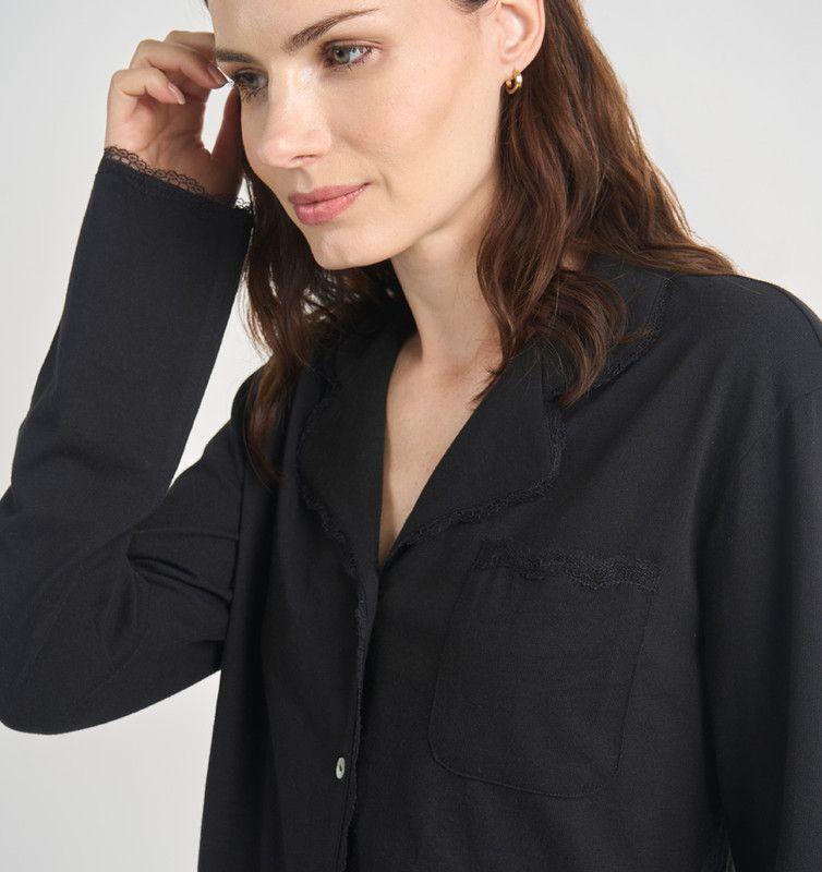 PIJAMA MUJER BARBIZON ROSE NEGRO-3