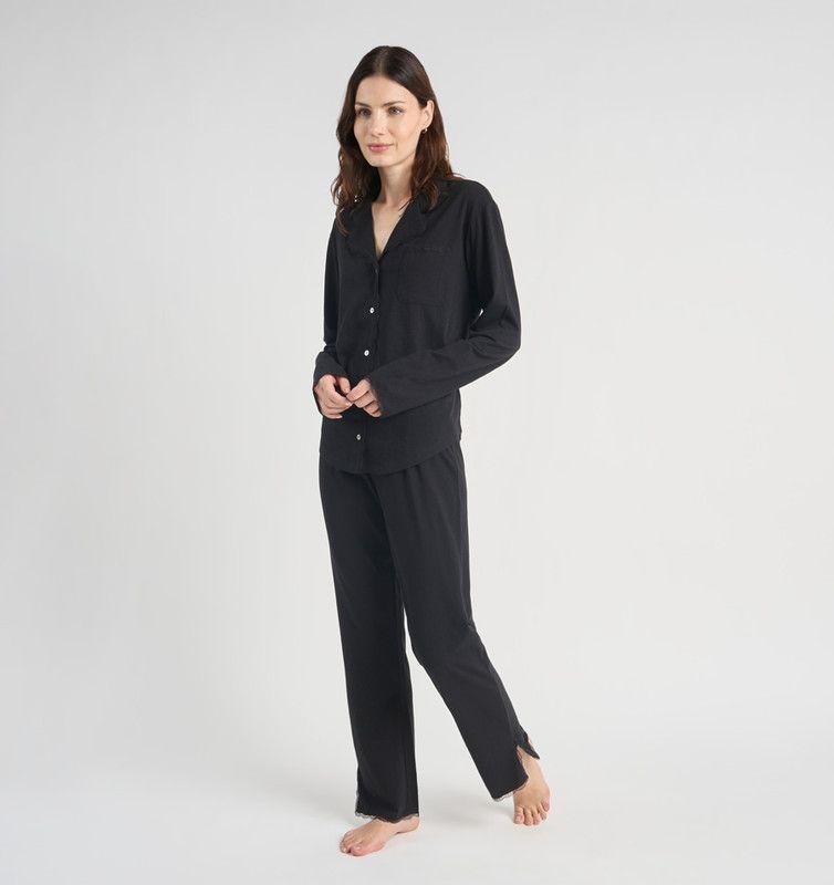 PIJAMA MUJER BARBIZON ROSE NEGRO-4