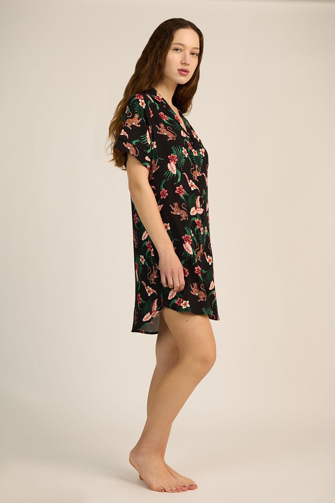 CAMISOLA MUJER BARBIZON ADELA SP NEGRO ESTAMPADO-4
