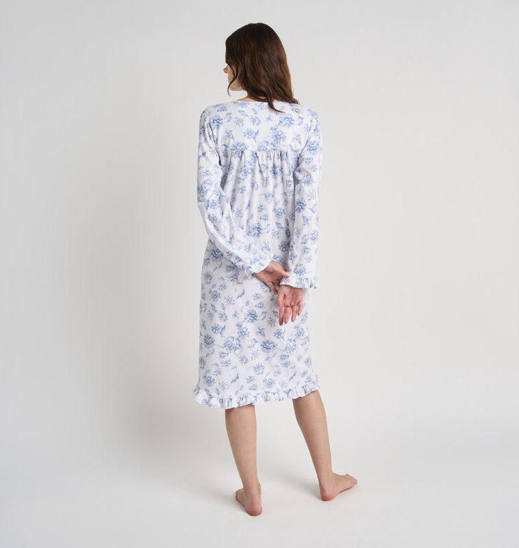 CAMISA MUJER BARBIZON TRAD BLANCO FLOR-1