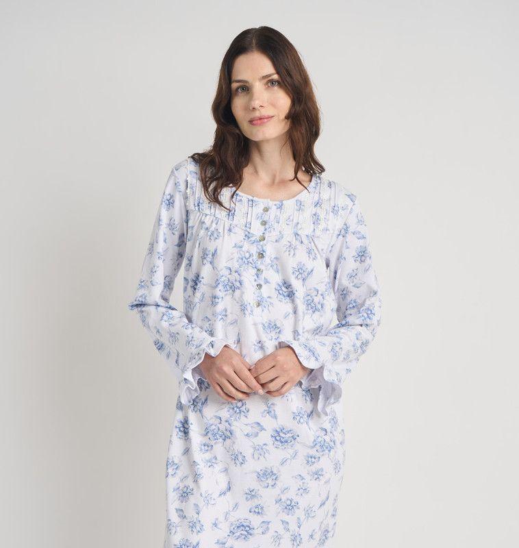 CAMISA MUJER BARBIZON TRAD BLANCO FLOR-2