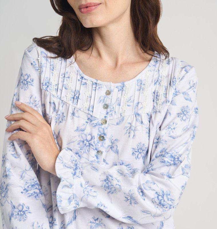 CAMISA MUJER BARBIZON TRAD BLANCO FLOR-3