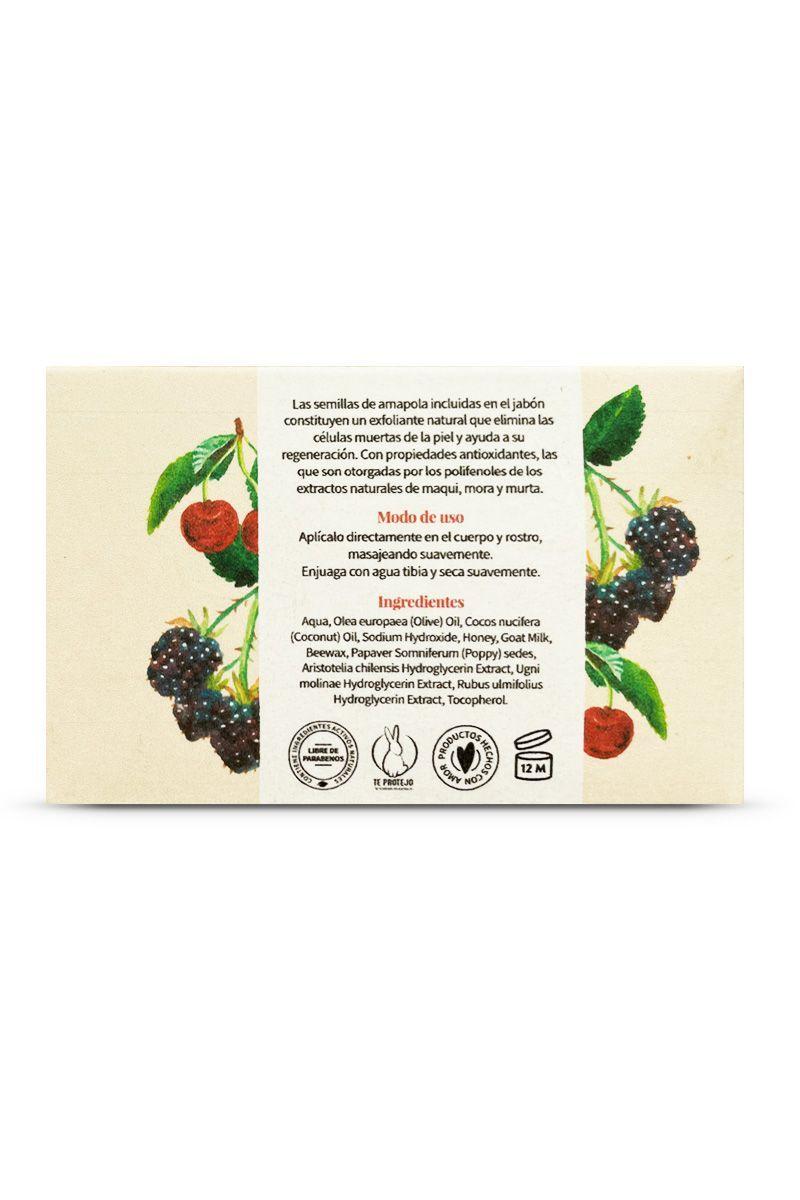 Jabón exfoliante de berries-2