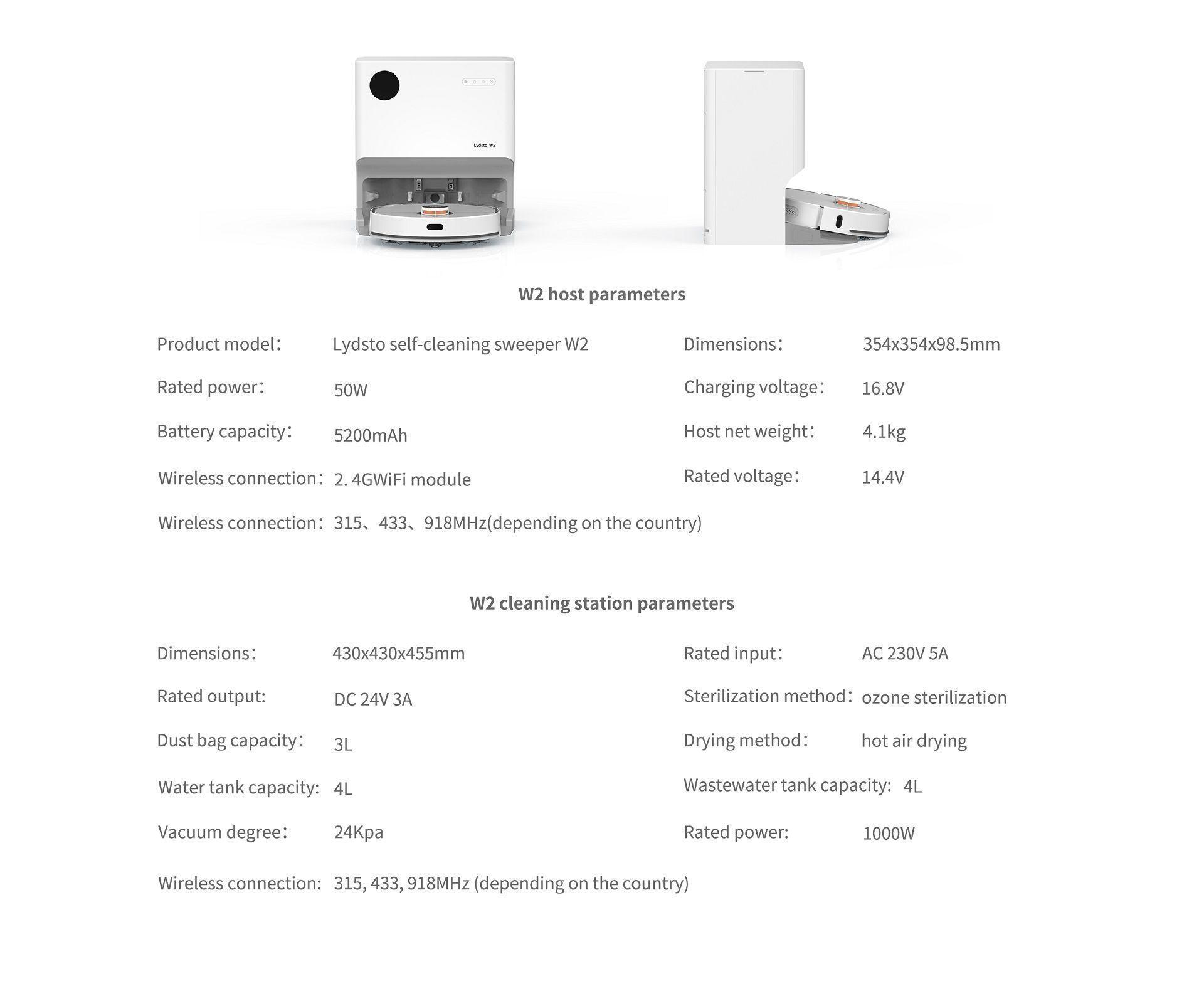 Aspiradora Trapeadora Autolimpiante Xiaomi Lydsto W2 Mijía-5