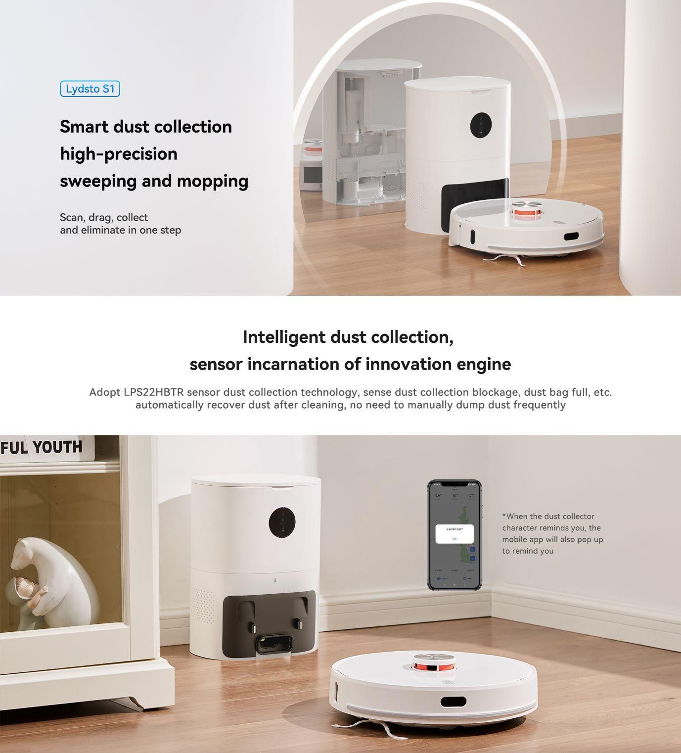 Aspiradora Trapeadora Robot con Descarga Automatica Xiaomi Lydsto S1 Blanca-5
