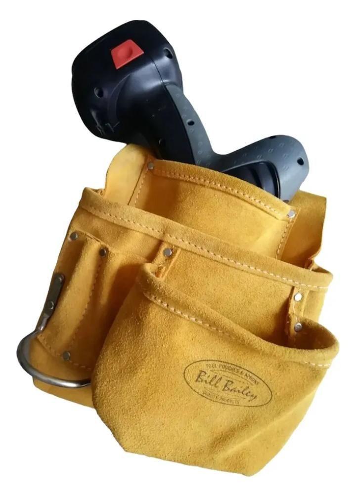 BOLSA PORTAHERRAMIENTAS CUERO BILL BAILEY 6 BOLSILLOS CAMEL-2