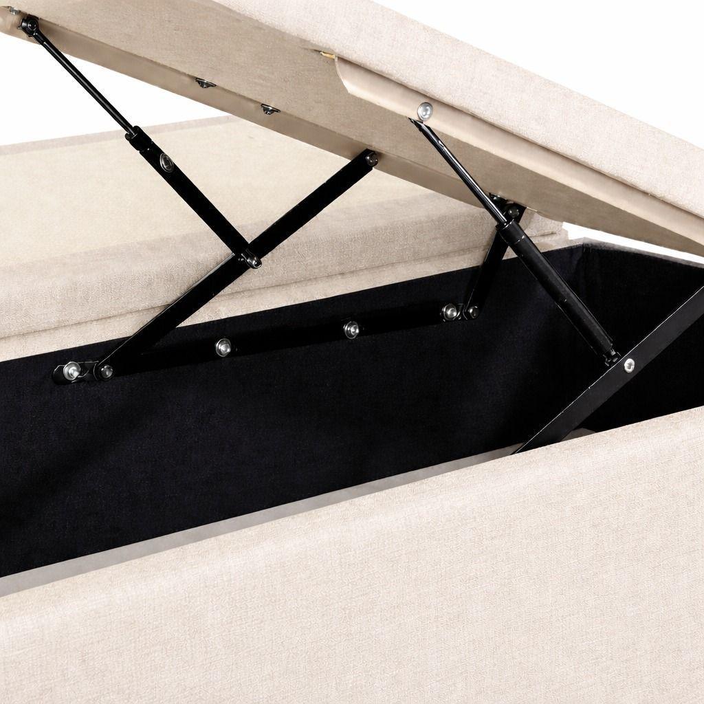Base Baul 2 Plazas Onyx Colchon Mery Desing Sistema Hidraulico Premium-3