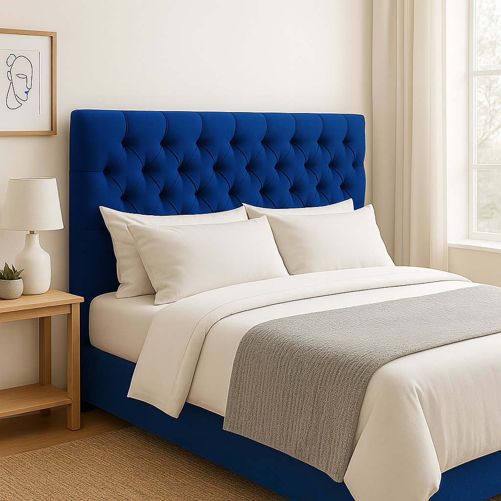 Respaldo De Cama 2 Plazas Capitone Top Quality-2