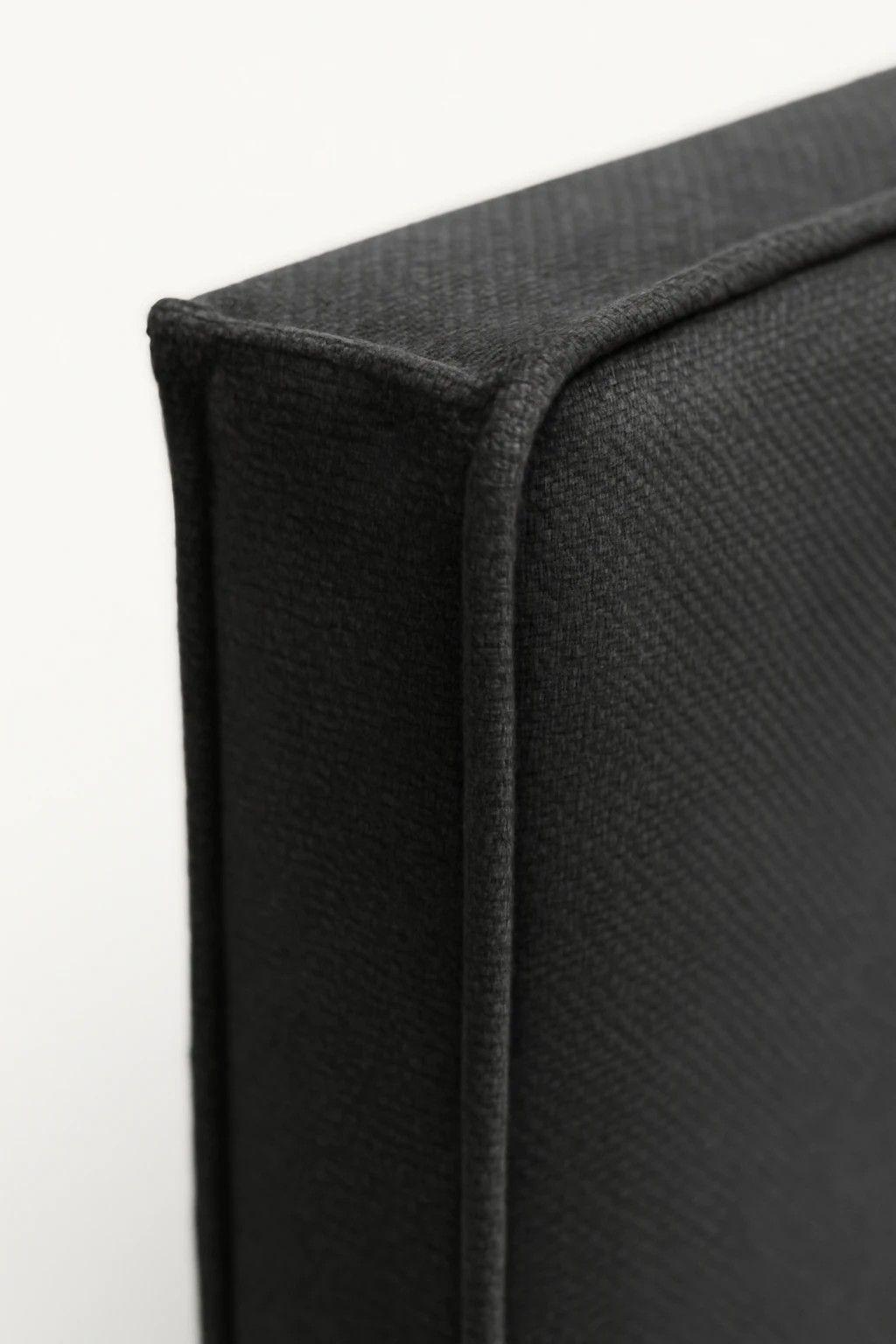 Respaldo Enfundado Lavable Arrezo Gris Oscuro 2 Plazas-2