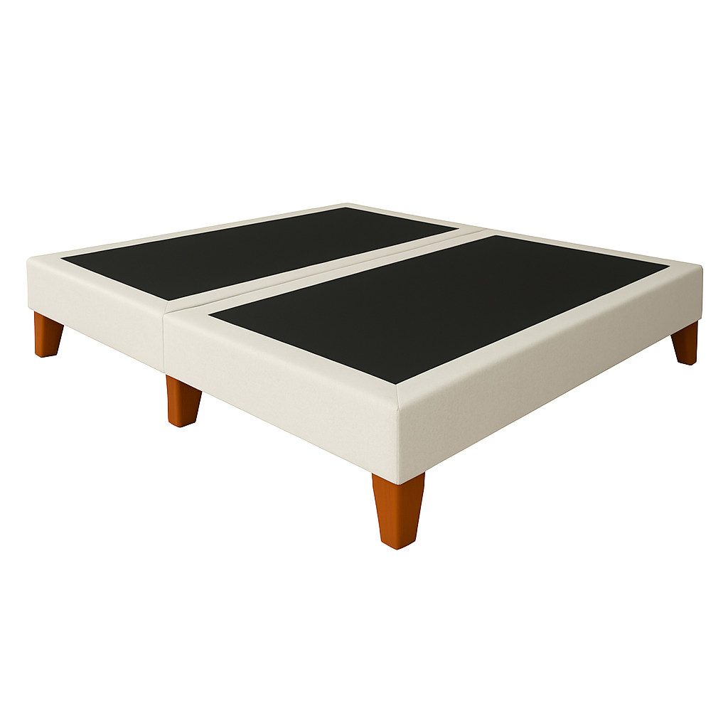 Base De Cama 2 Plazas Crudo-0