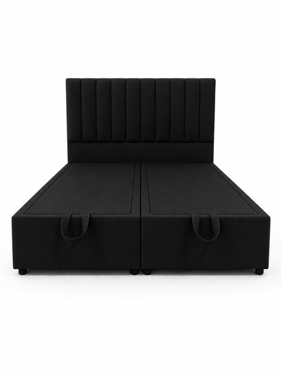 Cama Baul King Turin Onyx Con Sistema Hidr ulico-2