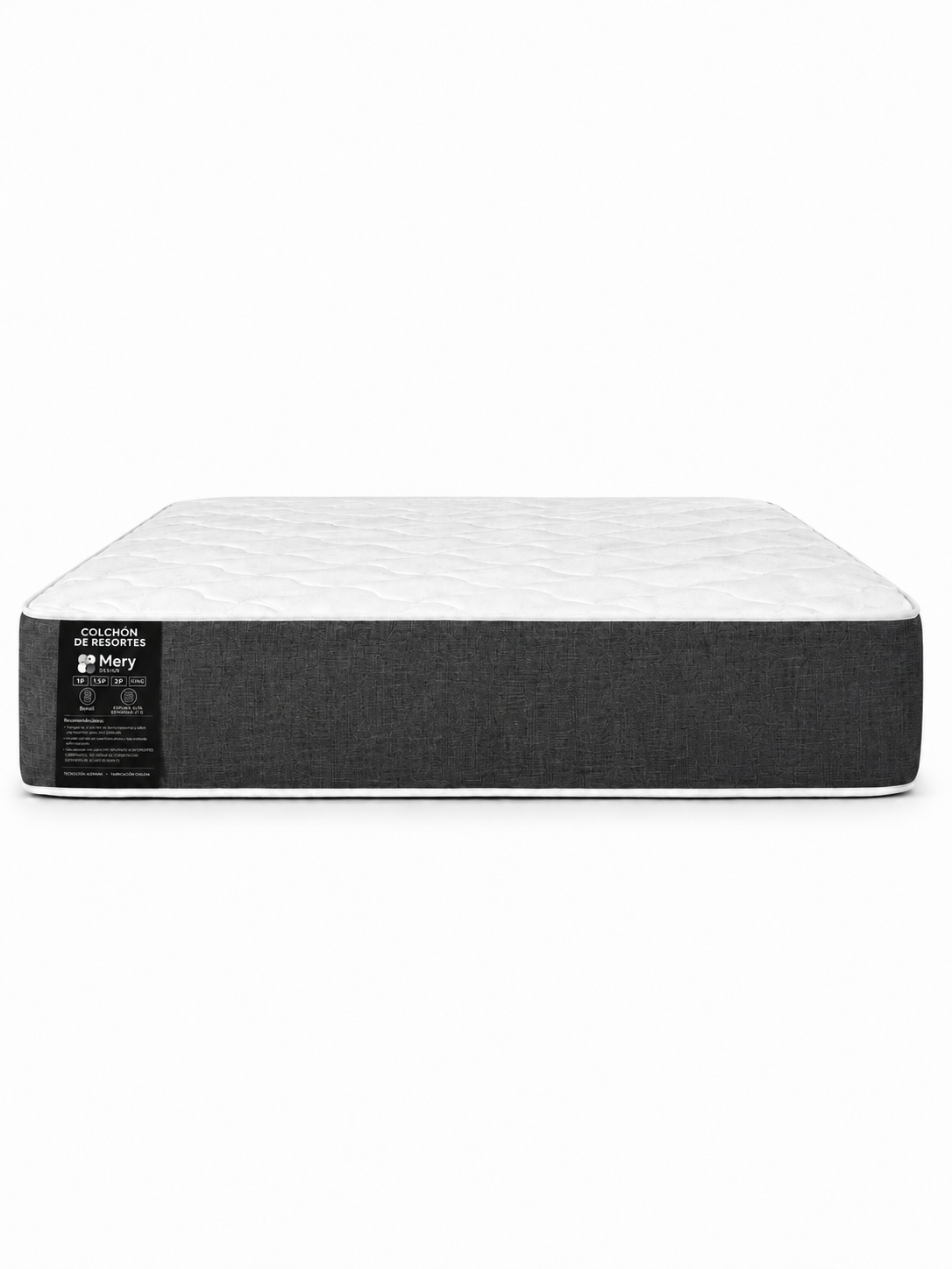 Cama 2 Plazas Capitone Con Colchon Mery Desing-7