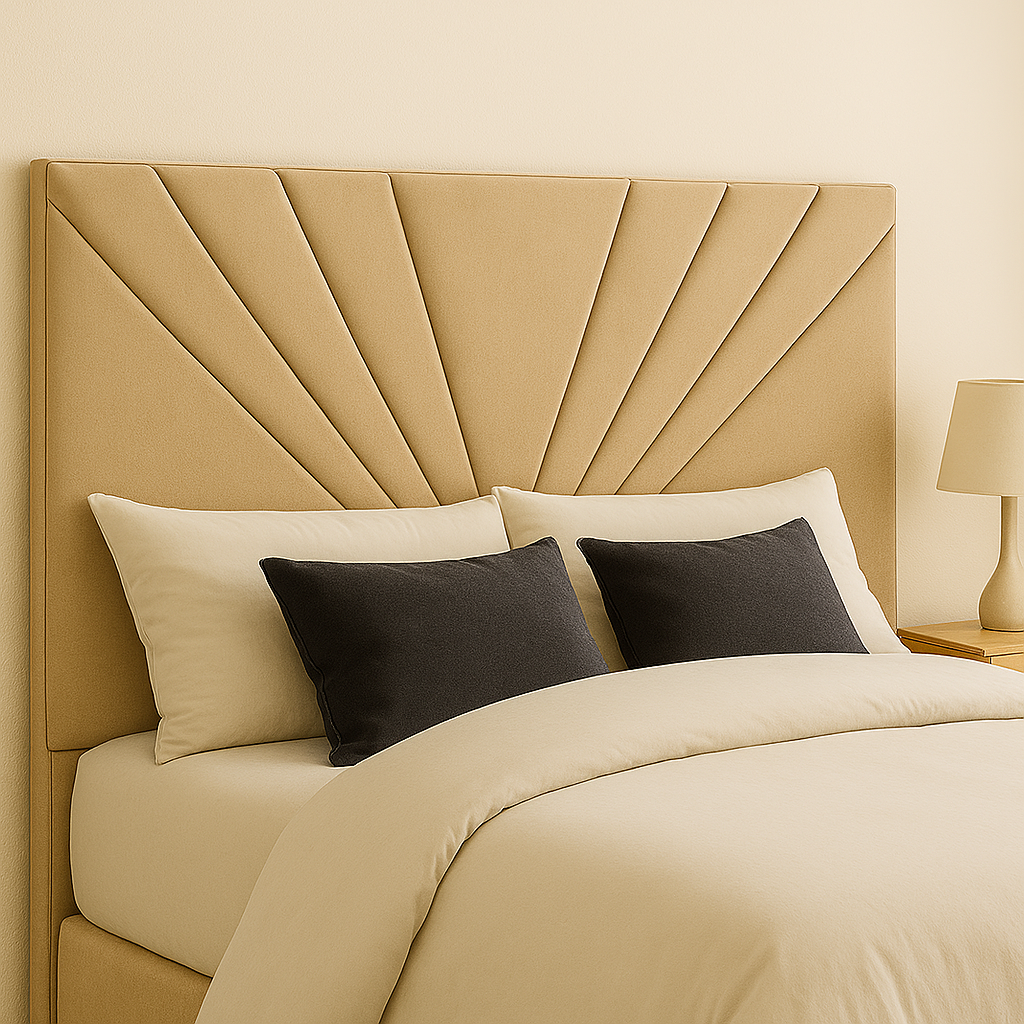 Respaldo De Cama 2 Plazas Siena Beige-2