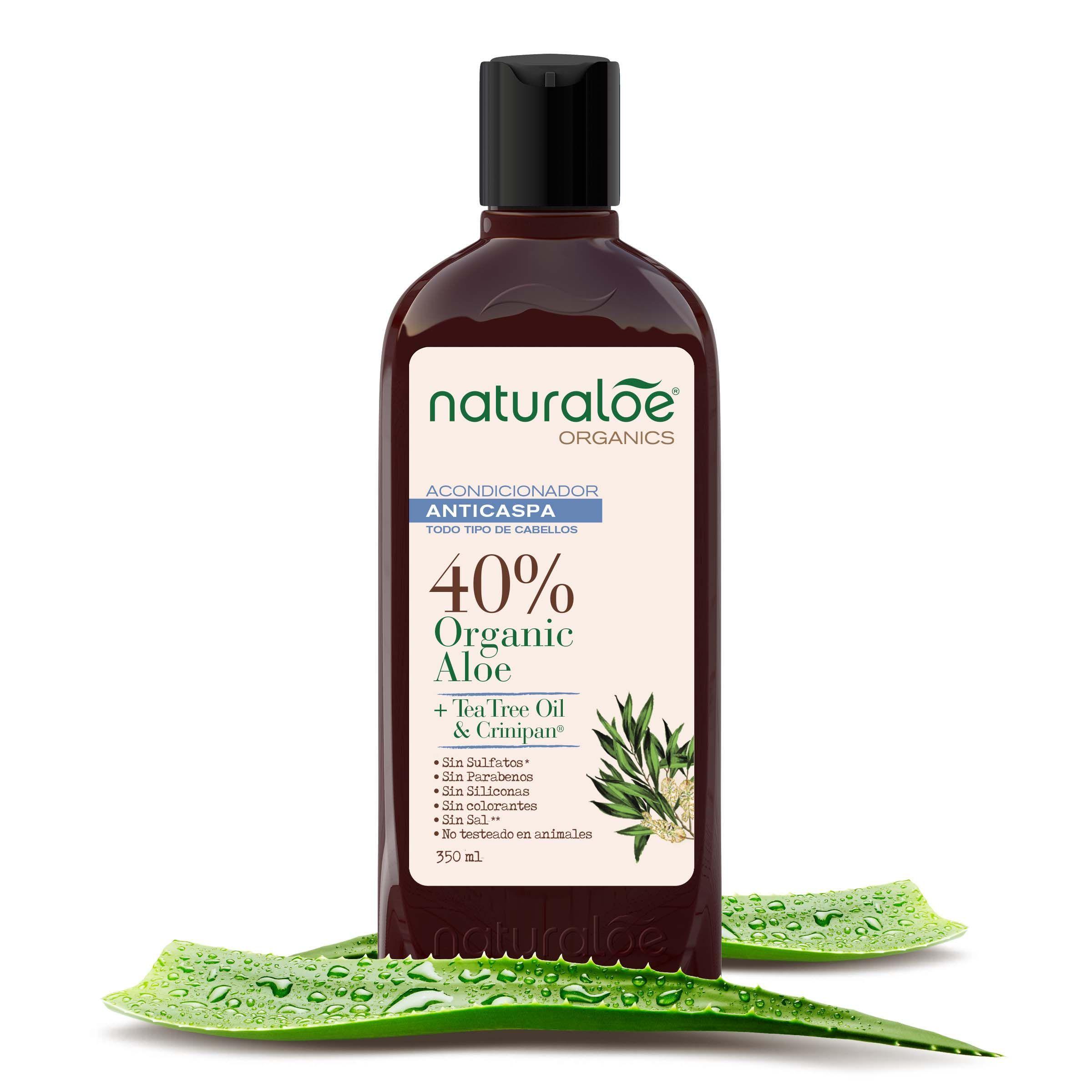 Acondicionador Anticaspa con Aceite de Tea Tree  Naturaloe 350 ml-2