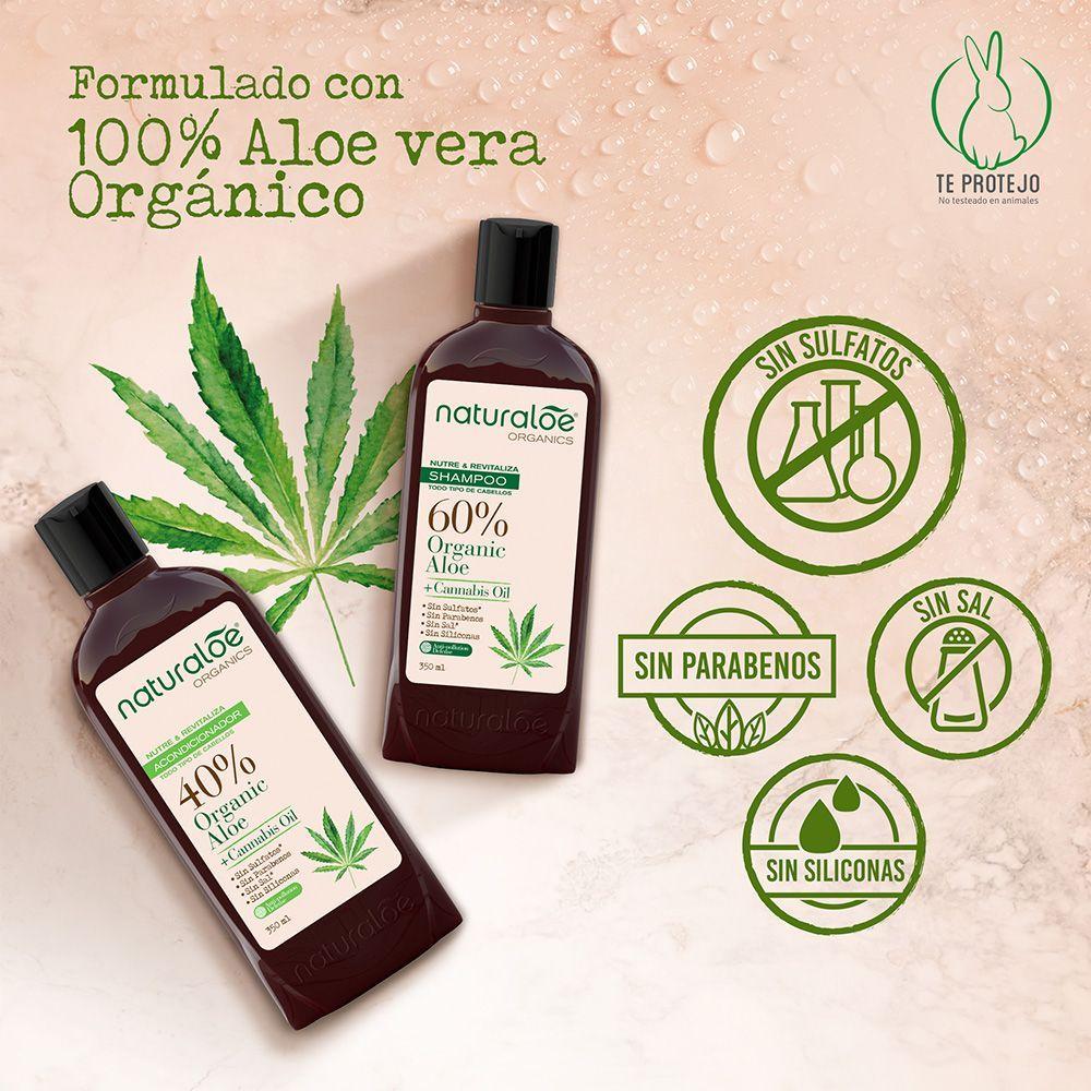 Naturaloe Aceite de Cañamo Shampoo 350ml-1