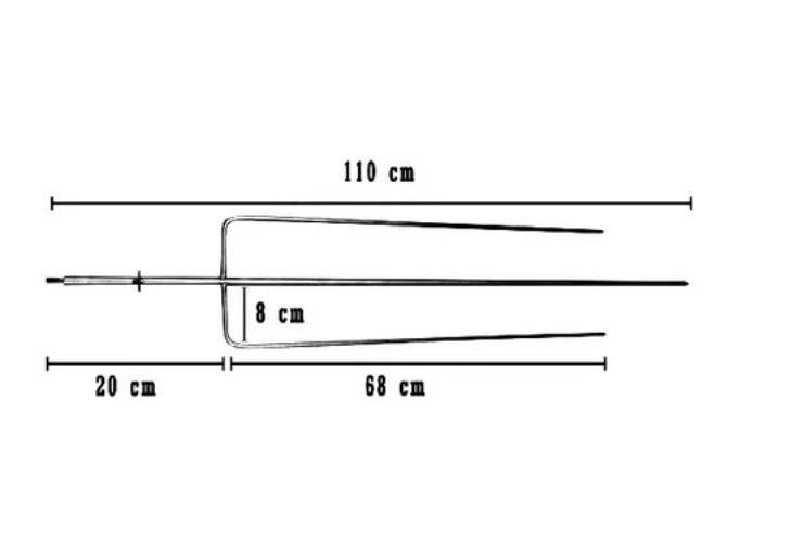 motor spiedo 12 kg + tridente y soportes de anclaje-4