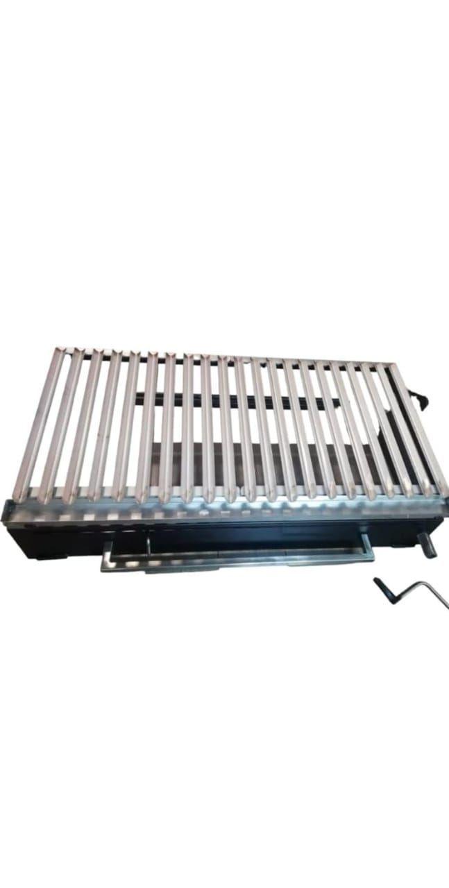 parrilla acero inoxidable empotrable 110 x 60 cm-1