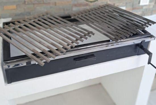 Parrilla acero inoxidable 100 x 55 cm-2