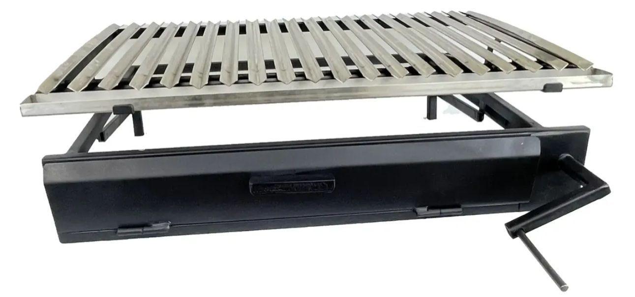 Parrilla acero inoxidable 100 x 55 cm-3