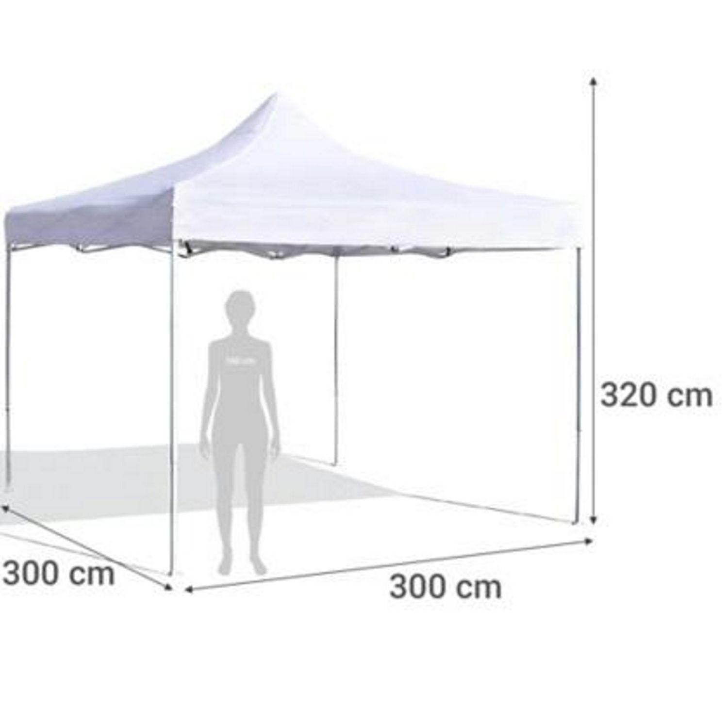 Toldo Plegable 3x3 mt Azul Tipo Araña-2