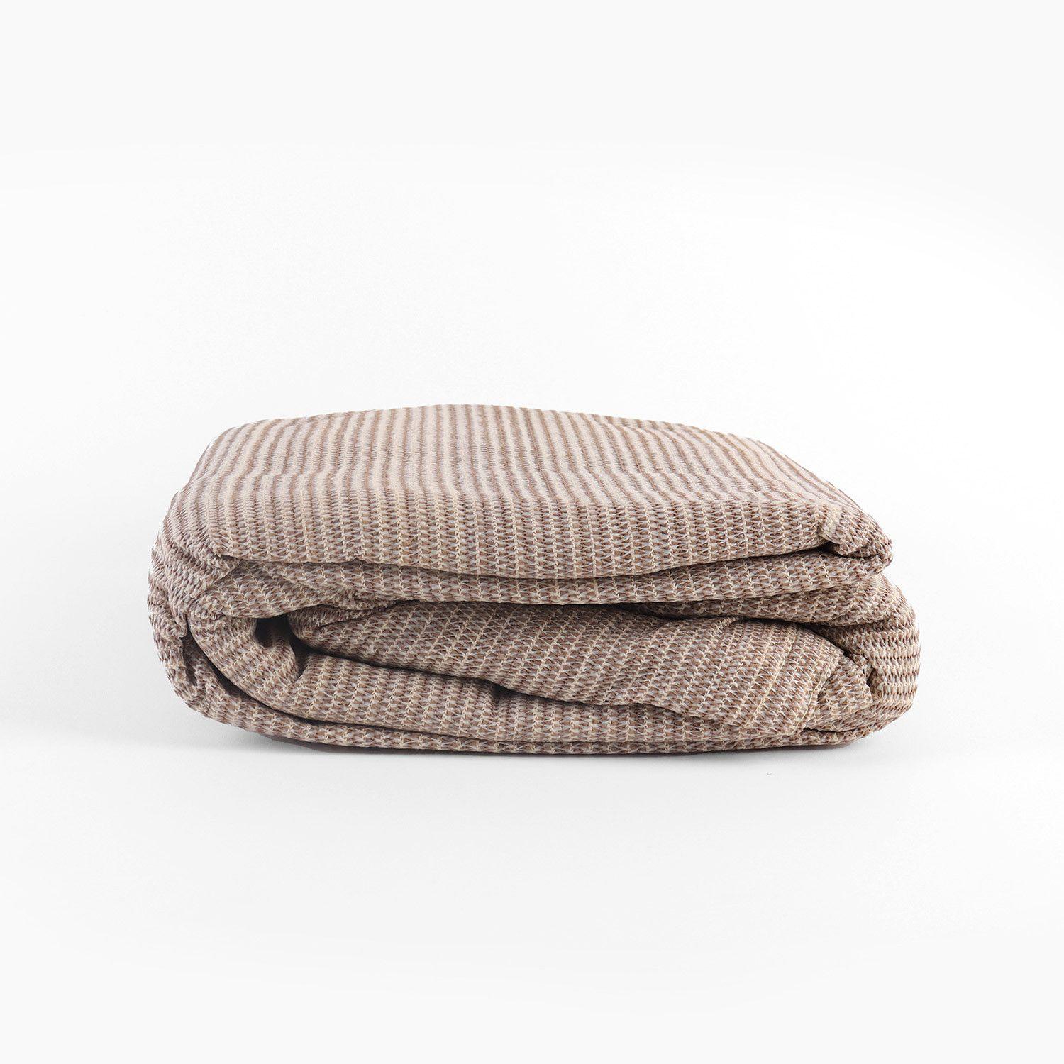 Vela sombra triangular 5x5x7 m café/beige-1
