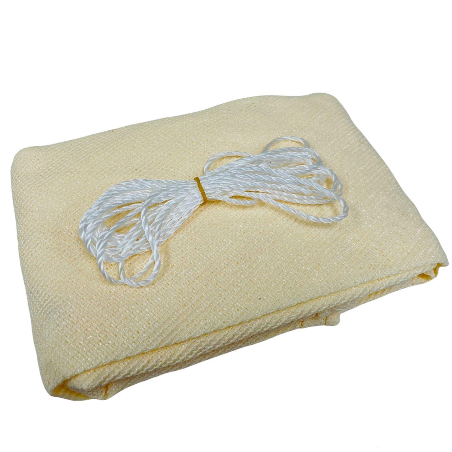 Vela Sombreadora Triangular, Beige Claro, 3x3x3-0