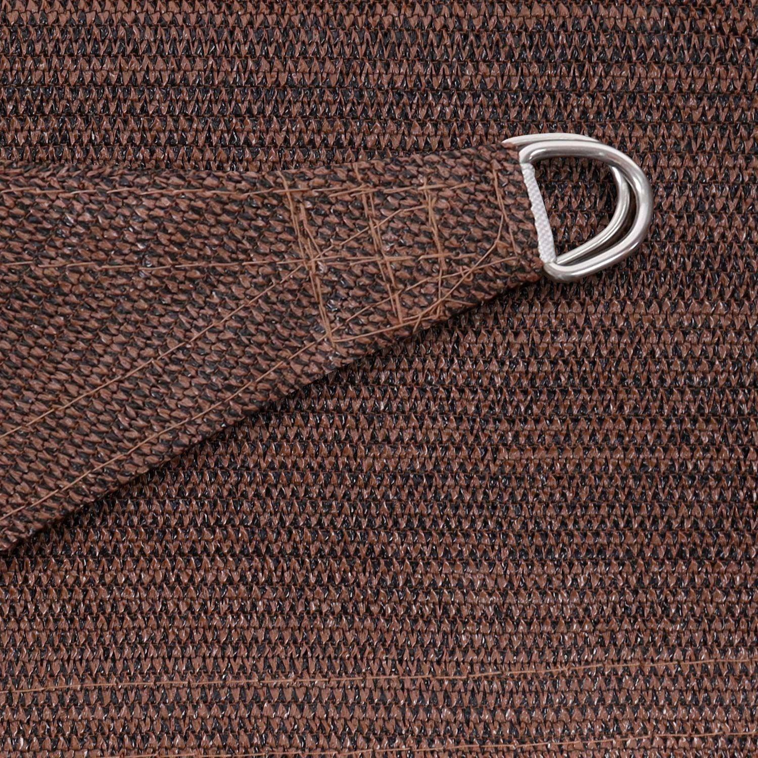 Vela sombra triangular 5x5x7 m color mocha-1
