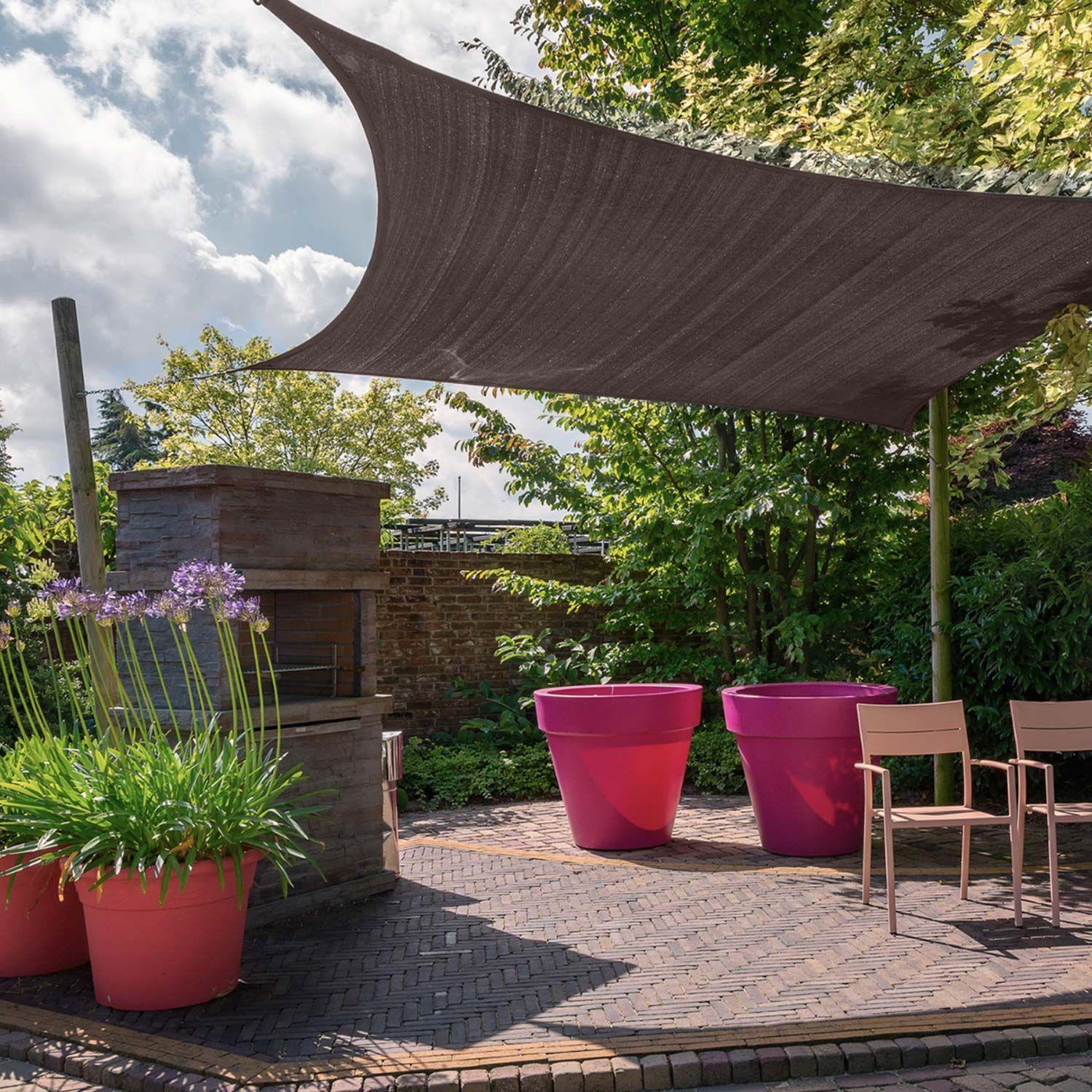 Vela Sombreadora Triangular, 5x5x5m, Color Mocha-1